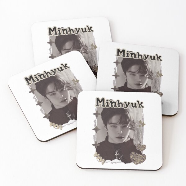 Item preview, Monsta Minhyuk Kpop Solo Artist Scrapbook Collage Cozy Y2K Vintage Design Korean Boy Group Portrait Art designed and sold by HELL0WBELLO.