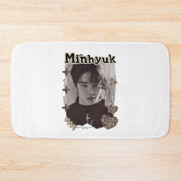 Item preview, Monsta Minhyuk Kpop Solo Artist Scrapbook Collage Cozy Y2K Vintage Design Korean Boy Group Portrait Art designed and sold by HELL0WBELLO.