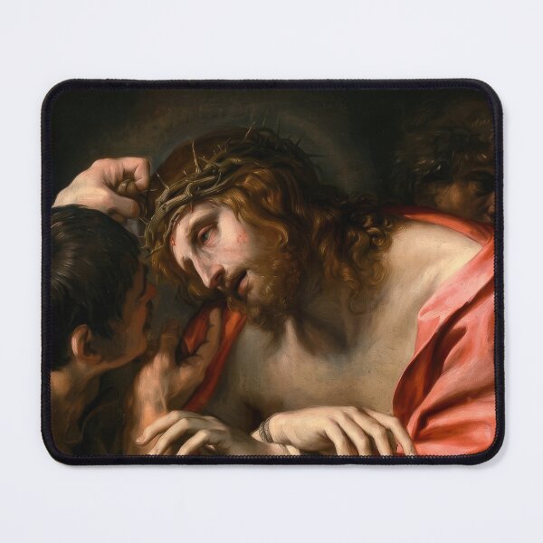 Item preview, Mocking of Christ Annibale Carracci Baroque Religious Painting designed and sold by TheSoulOfArt.