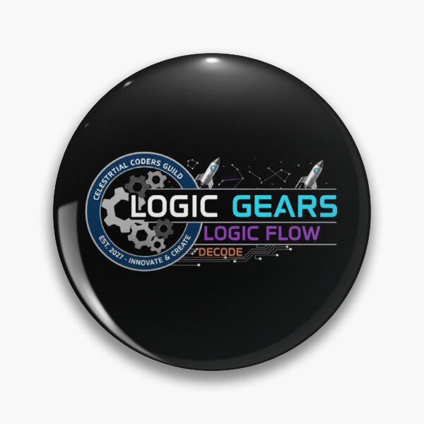Item preview, Logic Gears – Celestial Coders Guild Emblem designed and sold by Dogandesighn.