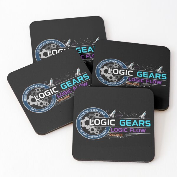 Item preview, Logic Gears – Celestial Coders Guild Emblem designed and sold by Dogandesighn.