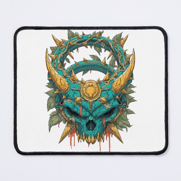 Item preview, Evil Skull with Horns Design designed and sold by robyeyedropy.