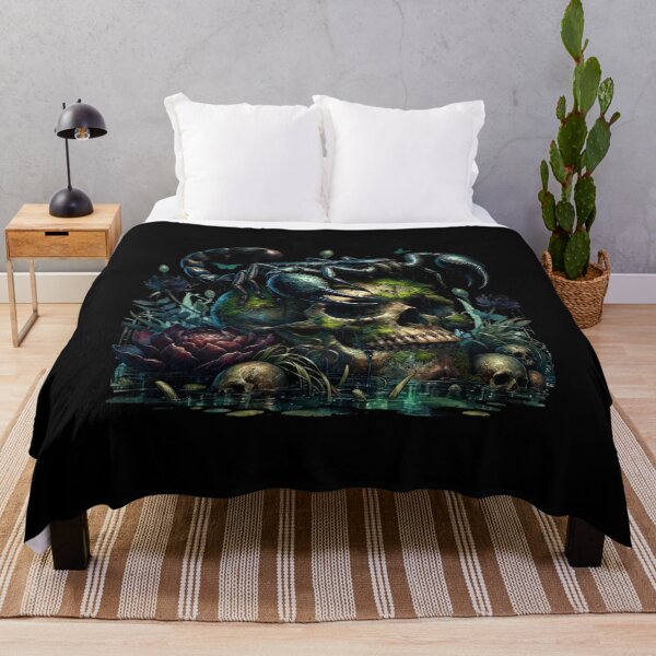 Item preview, Nightmare Skull Face – Spooky Creepy Skull Design designed and sold by artedigital99.