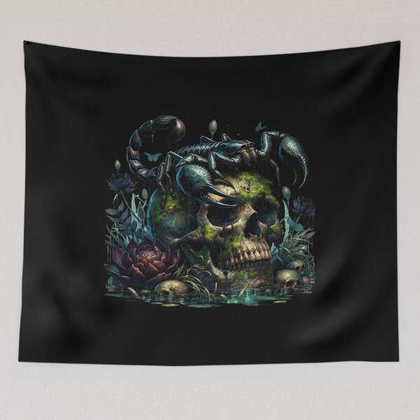 Item preview, Nightmare Skull Face – Spooky Creepy Skull Design designed and sold by artedigital99.