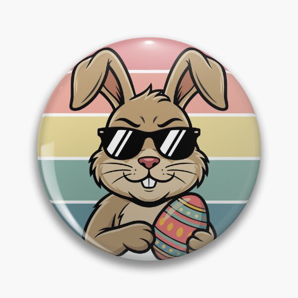 Item preview, Retro Cool Bunny Easter Egg designed and sold by UniTeeCo.