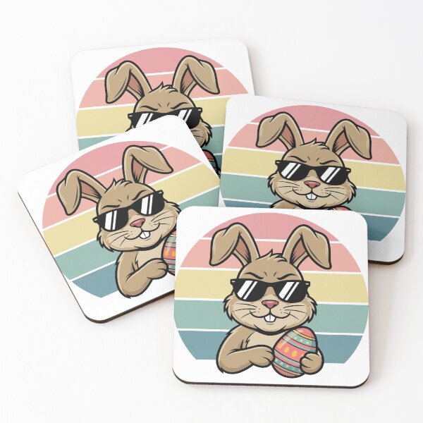 Item preview, Retro Cool Bunny Easter Egg designed and sold by UniTeeCo.