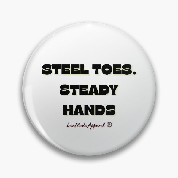 Item preview, Steel Toes Steady Hands Electrician T-Shirt – Lineman & Electrical Worker Pride Tee for Tradesmen designed and sold by IronMade Apparel.