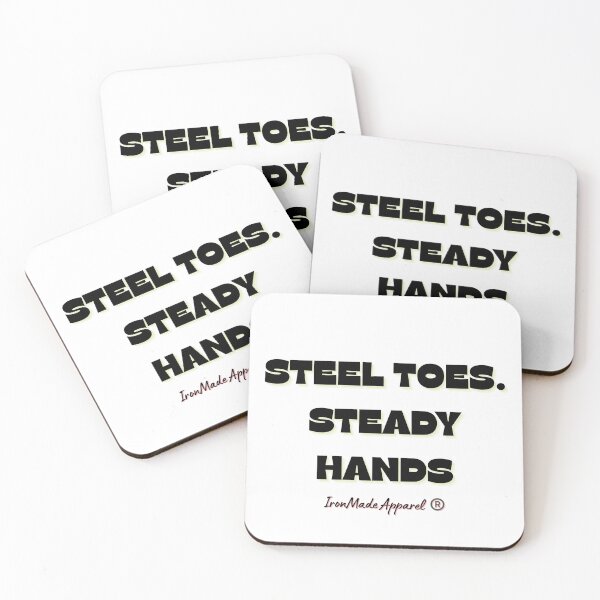 Item preview, Steel Toes Steady Hands Electrician T-Shirt – Lineman & Electrical Worker Pride Tee for Tradesmen designed and sold by IronMade Apparel.