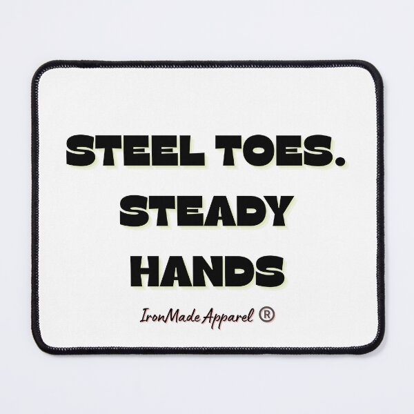 Item preview, Steel Toes Steady Hands Electrician T-Shirt – Lineman & Electrical Worker Pride Tee for Tradesmen designed and sold by IronMade Apparel.