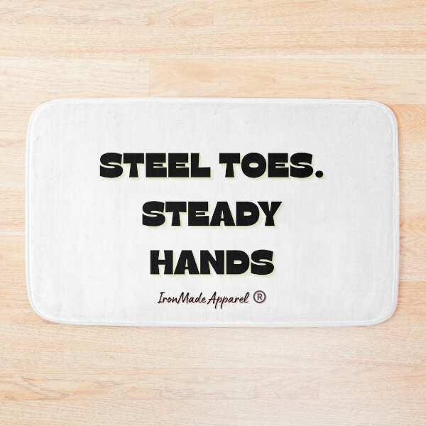 Item preview, Steel Toes Steady Hands Electrician T-Shirt – Lineman & Electrical Worker Pride Tee for Tradesmen designed and sold by IronMade Apparel.