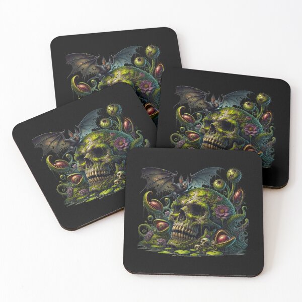Item preview, Dark Gothic Skull – Creepy Horror Graphic for Stickers designed and sold by artedigital99.