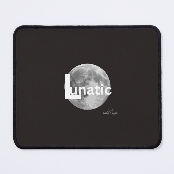 Item preview, Lunatic Moon Aesthetic – Dark Minimal Typography Design designed and sold by MUSA'S.