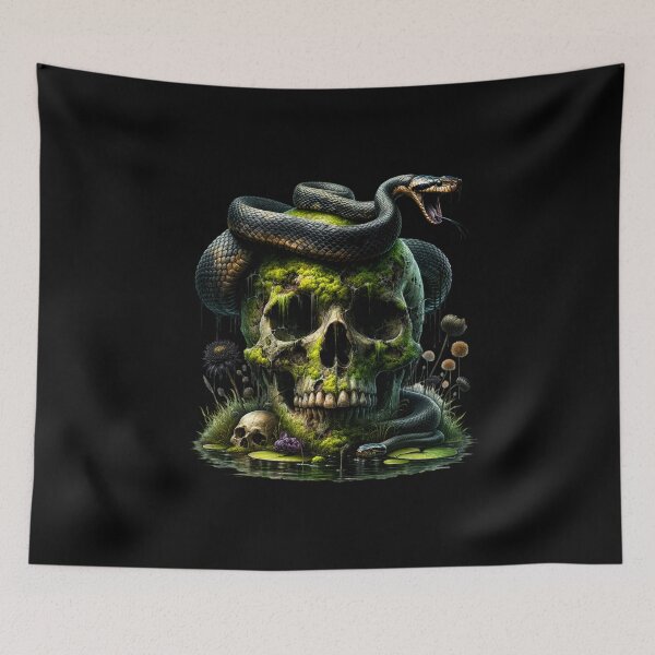 Item preview, Evil Skull Face – Horror Aesthetic Design for Apparel designed and sold by artedigital99.