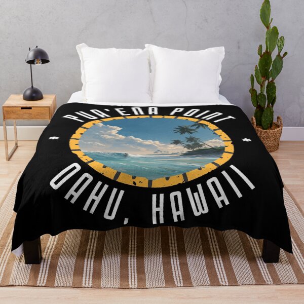 Artikelvorschau, Puaena Point – Oahu, Hawaii (mit weißer Schrift) entworfen und verkauft von VelvetRoom.