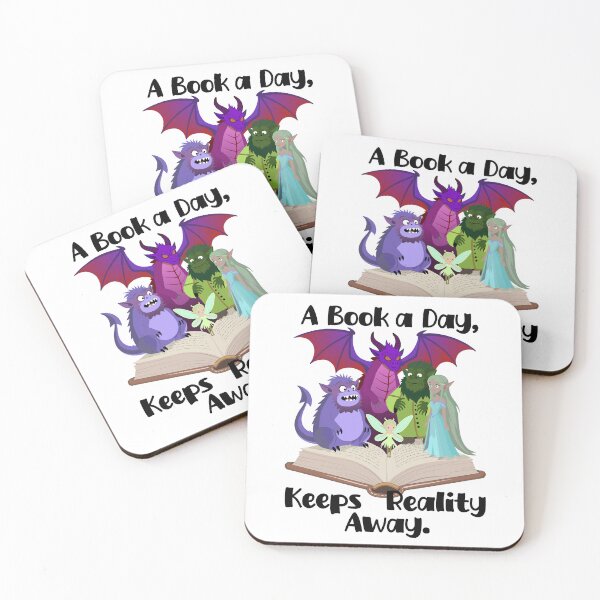 Item preview, A Book a Day Keeps Reality Away designed and sold by Really Bad Art.