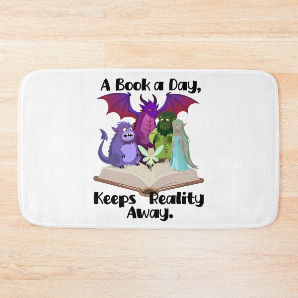 Item preview, A Book a Day Keeps Reality Away designed and sold by Really Bad Art.