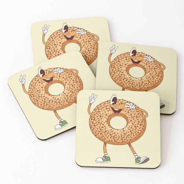 Item preview, Bagel Retro 70s Character designed and sold by Magnolia Valley Art.