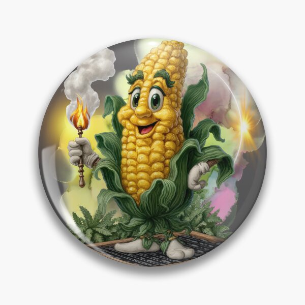 Item preview, Funny Grilling Corn Mascot – Cute BBQ Sweet Corn Cartoon Chef designed and sold by ChenEngEng.