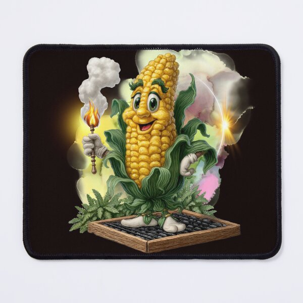 Item preview, Funny Grilling Corn Mascot – Cute BBQ Sweet Corn Cartoon Chef designed and sold by ChenEngEng.