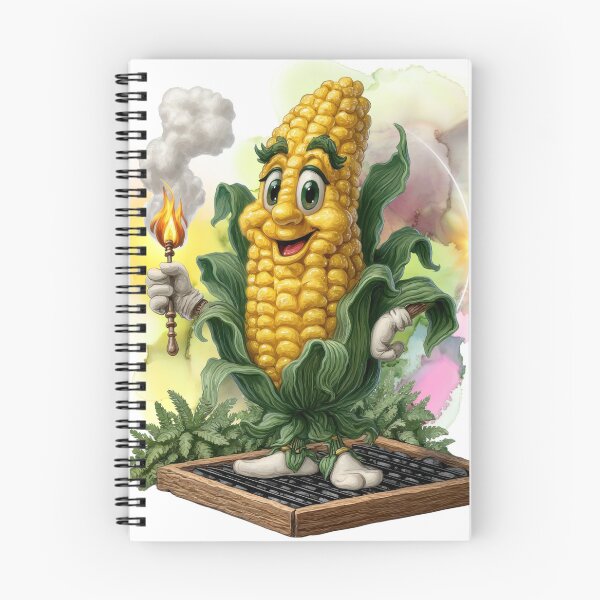 Item preview, Funny Grilling Corn Mascot – Cute BBQ Sweet Corn Cartoon Chef designed and sold by ChenEngEng.
