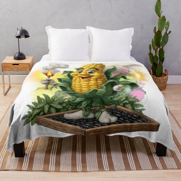 Item preview, Funny Grilling Corn Mascot – Cute BBQ Sweet Corn Cartoon Chef designed and sold by ChenEngEng.