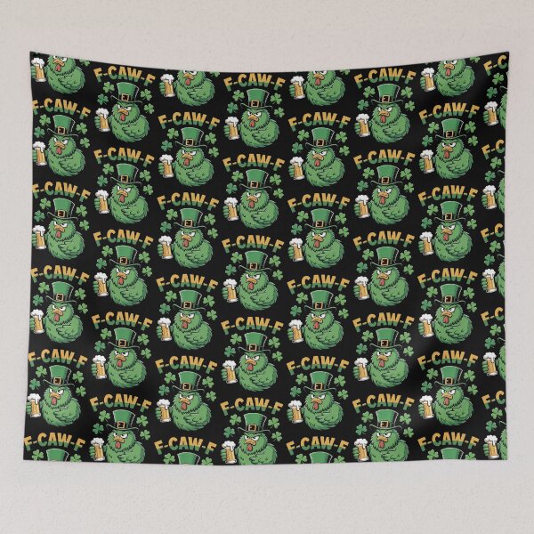 Item preview, F-Caw-F Grumpy Green Chicken Leprechaun Gold Green Letters St. Patrick's Day Funny Tee designed and sold by DarylWelsh2024.