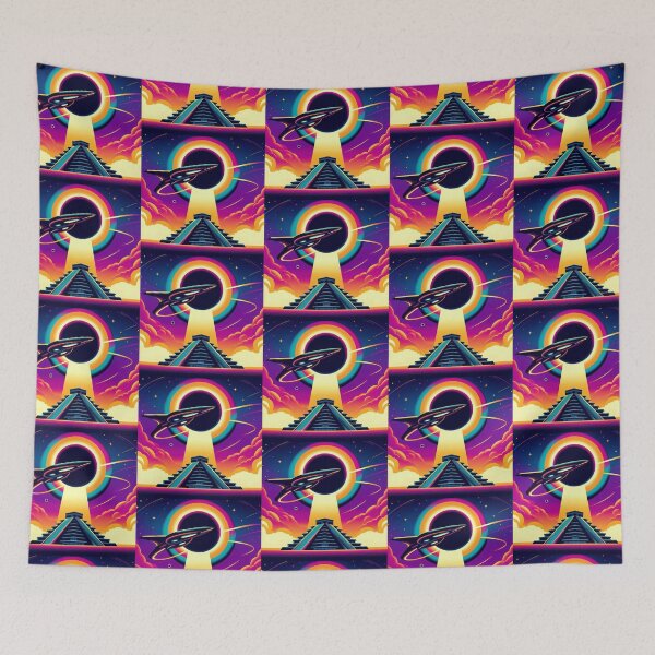 Item preview, Cosmic Portal – Pyramid & Spaceship Fusion Design designed and sold by Dogandesighn.