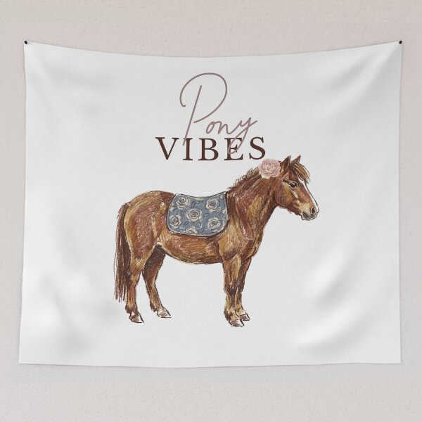 Item preview, Pony With Flowers designed and sold by LeosCloset.