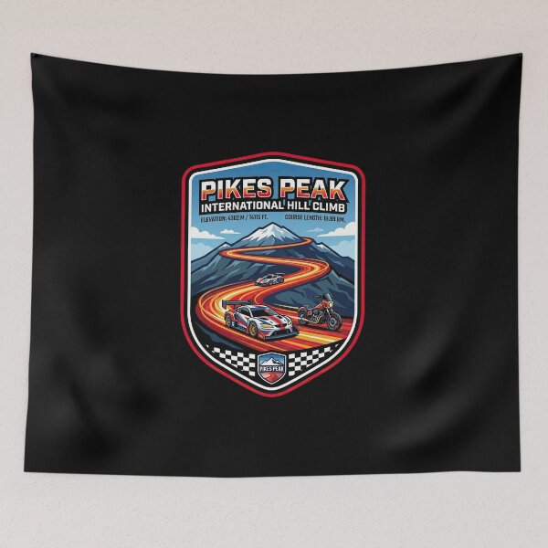 Item preview, Pikes Peak Summit Drive Motorsport Illustration designed and sold by enzoade.