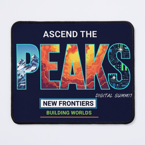 Item preview, “Ascend the Peaks – Digital Frontier Emblem” designed and sold by Dogandesighn.