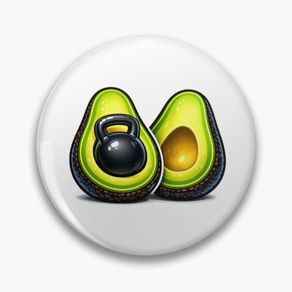 Item preview, Funny Avocado Kettlebell Gym Workout Fitness Pun designed and sold by faridman.