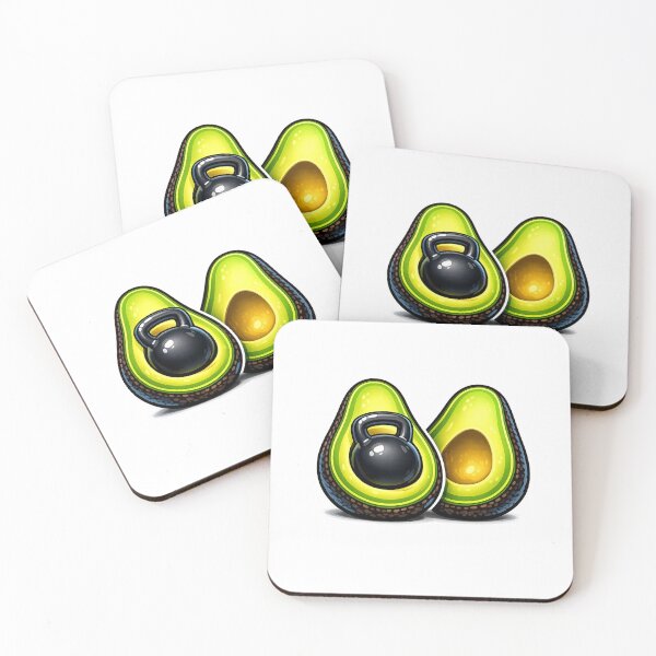 Item preview, Funny Avocado Kettlebell Gym Workout Fitness Pun designed and sold by faridman.