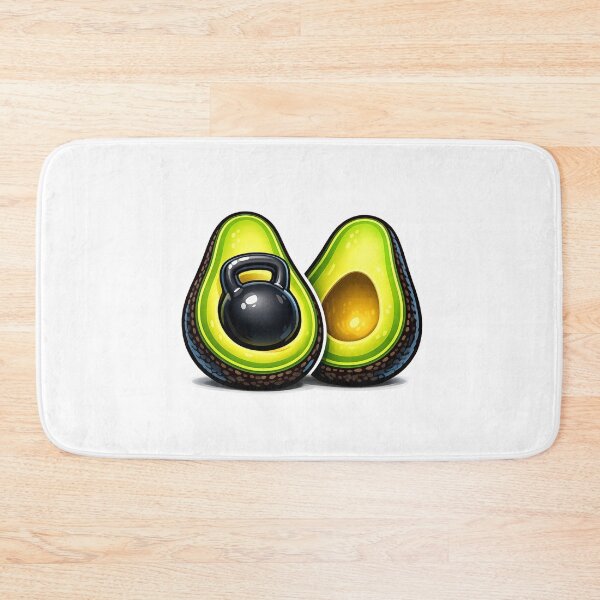 Item preview, Funny Avocado Kettlebell Gym Workout Fitness Pun designed and sold by faridman.