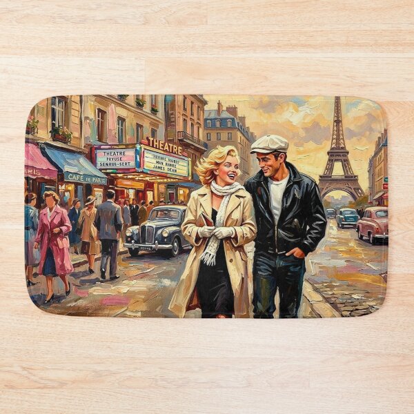 Item preview, A Parisian Stroll: Monroe and Dean at the Eiffel Tower designed and sold by Art's Diner.