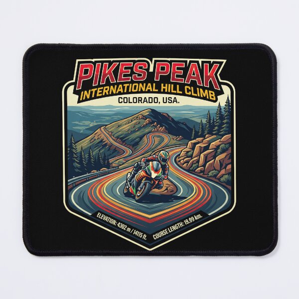 Item preview, Race to the Clouds Colorado Motorsport Art designed and sold by enzoade.