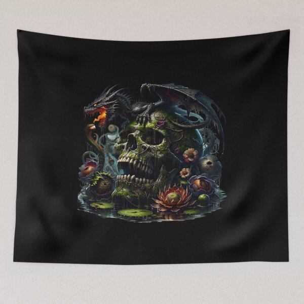 Item preview, Haunted Skull Face – Creepy Dark Design for Stickers designed and sold by artedigital99.