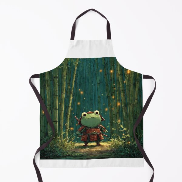 Item preview, Samurai Frog in Bamboo Forest - Arashiyama Japanese Kaeru Art designed and sold by De Aqui y de Alla Studio.