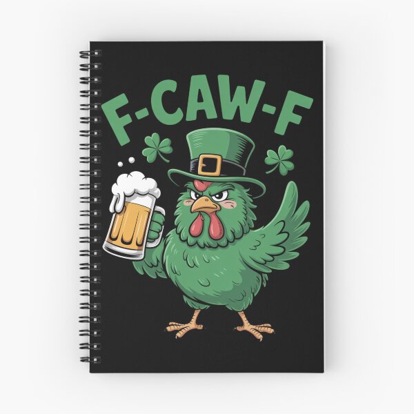 Item preview, F-Caw-F Grumpy Leprechaun Rooster Beer Shamrock St. Patrick's Day Funny Women's Tee designed and sold by DarylWelsh2024.