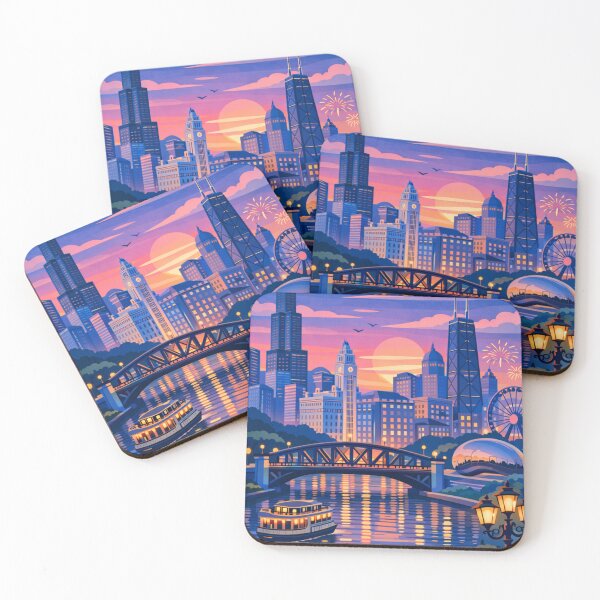 Item preview, Chicago Postcard  designed and sold by MatthewHeights.