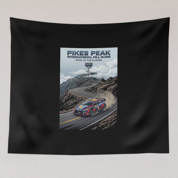 Item preview, Iconic Pikes Peak Hill Climb Illustration designed and sold by enzoade.