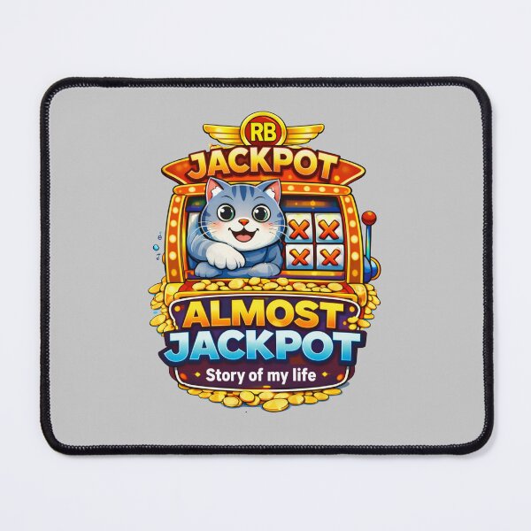 Item preview, Funny Cat Almost Jackpot Meme – Story of My Life, Creator Life Humor, Side Hustle Reality, Relatable Online Seller Joke designed and sold by Mindworx21.