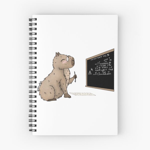 Item preview, Capybara Mathematician Professor Illustration Humor Geek Intellectual designed and sold by Nekogobido.