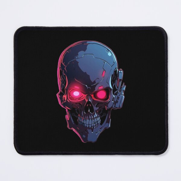 Item preview, Crâne Cybernétique Futuriste – Illustration Techno Cyberpunk designed and sold by Wawan35200.