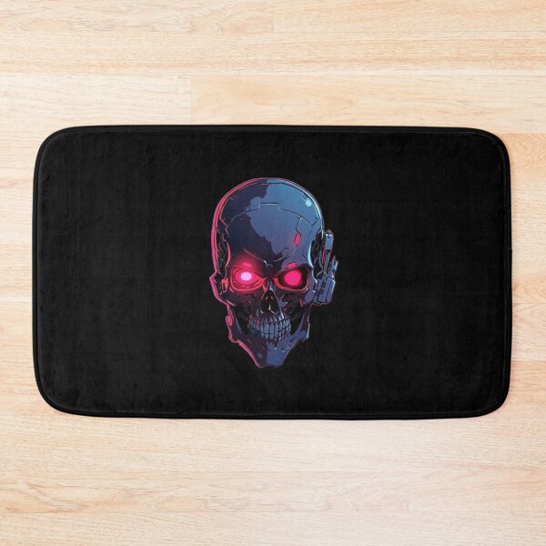 Item preview, Crâne Cybernétique Futuriste – Illustration Techno Cyberpunk designed and sold by Wawan35200.