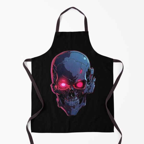 Item preview, Crâne Cybernétique Futuriste – Illustration Techno Cyberpunk designed and sold by Wawan35200.
