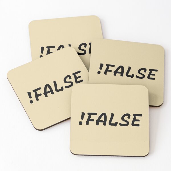 Item preview, !False - Minimalist Programmer Logic designed and sold by Mini Pixel Perfect Co..