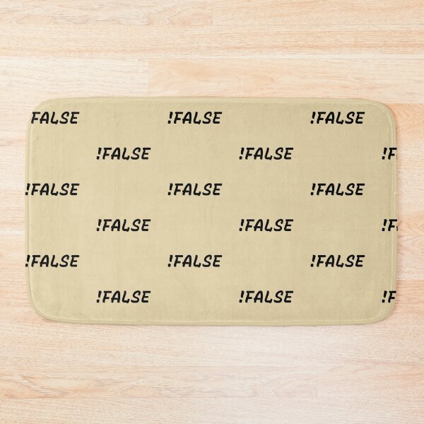 Item preview, !False - Minimalist Programmer Logic designed and sold by Mini Pixel Perfect Co..