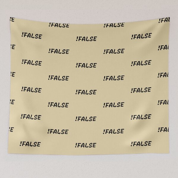 Item preview, !False - Minimalist Programmer Logic designed and sold by Mini Pixel Perfect Co..