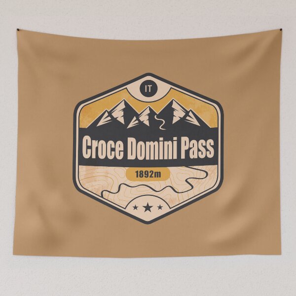 Item preview, Croce Domini Pass Alpine Road Badge designed and sold by CynthiaGraphics.