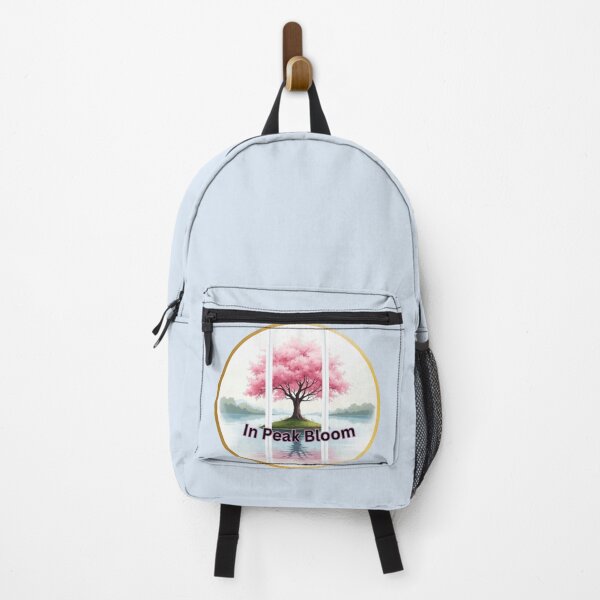 Item preview, In Peak Bloom: Cherry Blossom Lake Watercolor designed and sold by PriyaMagic.